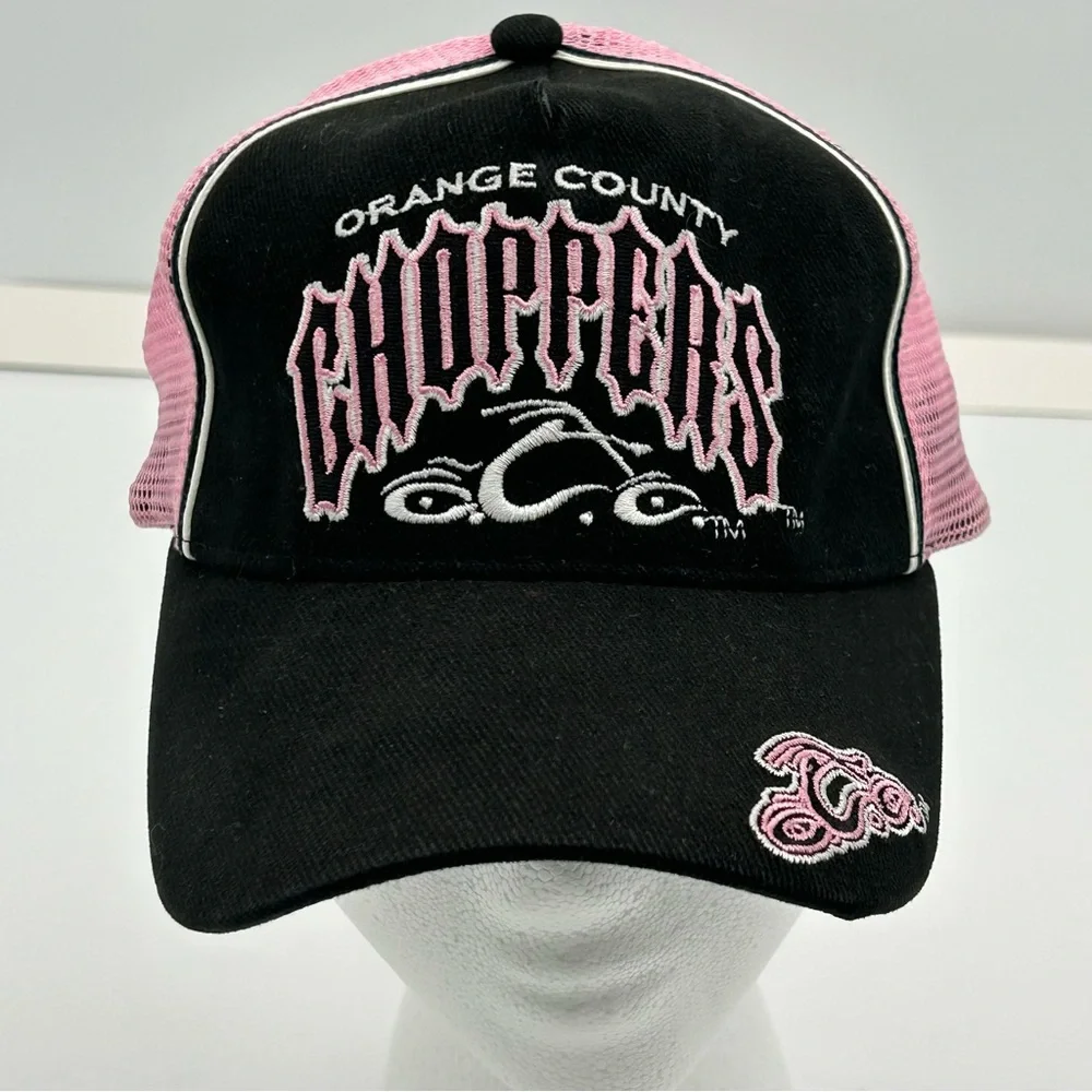 OCC Orange County Choppers Women Ball Cap One Size Snap Back Embroidery Moto Y2k